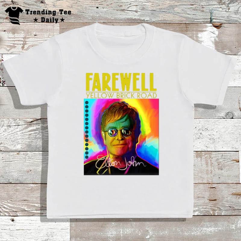 Elton John Farewell Tour Yellow Brick Road Colored Fanmade T-Shirt