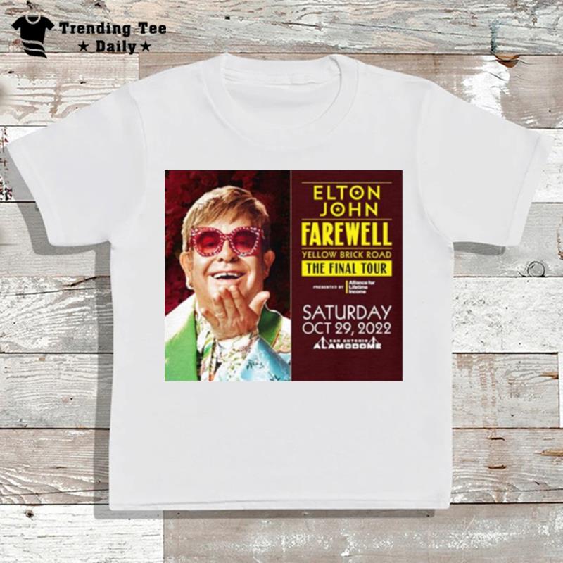 Elton John'the Final Tour 2022 Farewell Yellow Brick Road T-Shirt