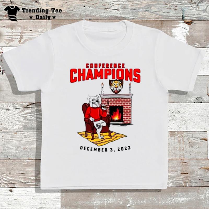 Eorgia Bulldogs Fireplace Conference Champions 2022 T-Shirt