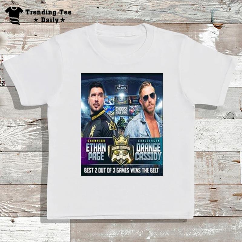 Ethan Page Vs Orange Cassidy In Aew Games All Elite Arcade Championship Match T-Shirt