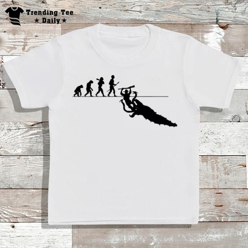 Evolution Graboid Black Art Tremors T-Shirt