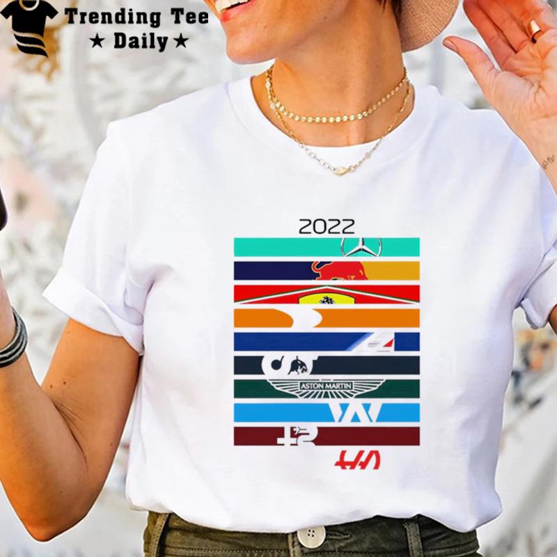 F1 2022 Grid Liveries Logo Teams T-Shirt