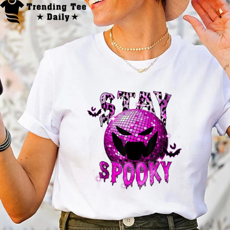 Fall Graphic Tees Stay Spooky Disco Party Happy Halloween T-Shirt