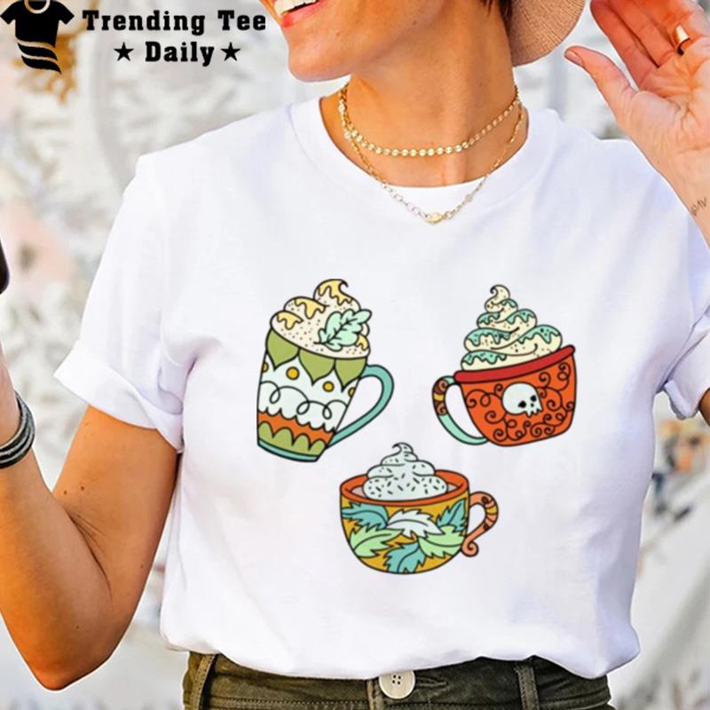 Fall Season Pumpkin Spice Latte Drink Sticker Pack T-Shirt