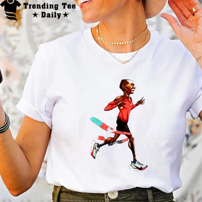 Fanart Marathon Eliud Kipchoge Kenya Runner The Winner T-Shirt