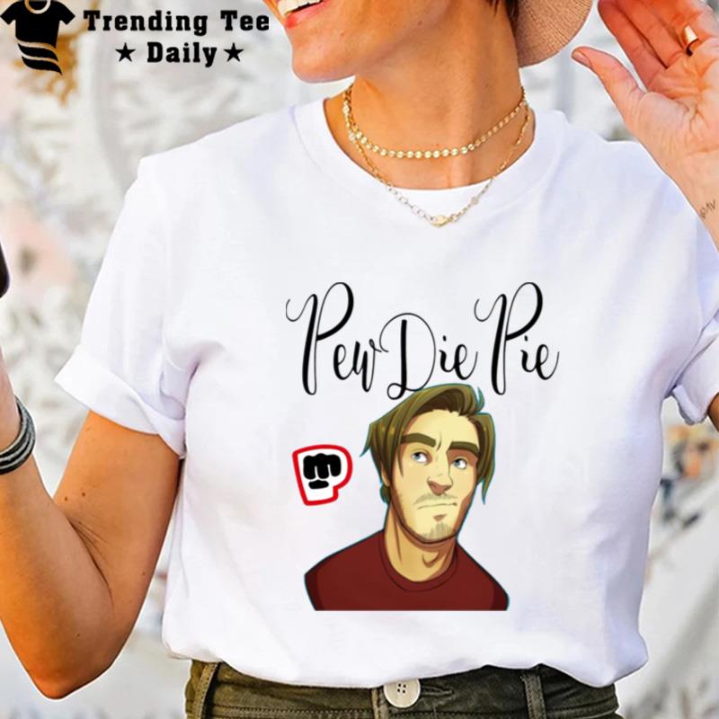 Fanart Pew Die Pie Portrai T-Shirt