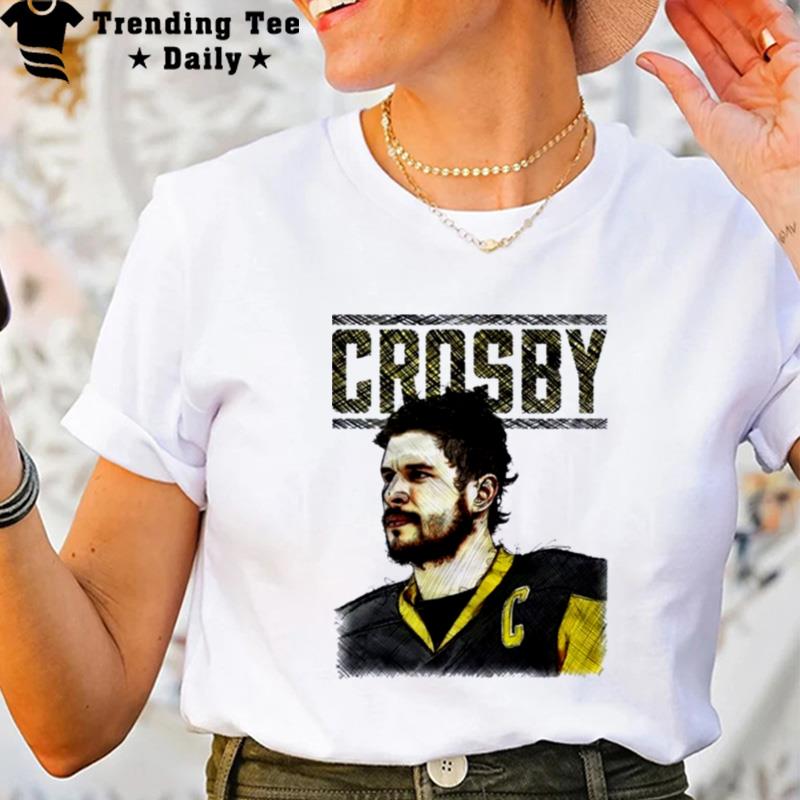 Fanart Portrait PIt'sburgh Penguins Sidney Crosby T-Shirt