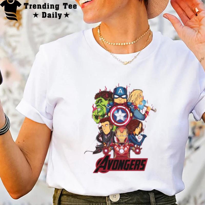 Fanart The Avongers Funny Squad Marvel T-Shirt