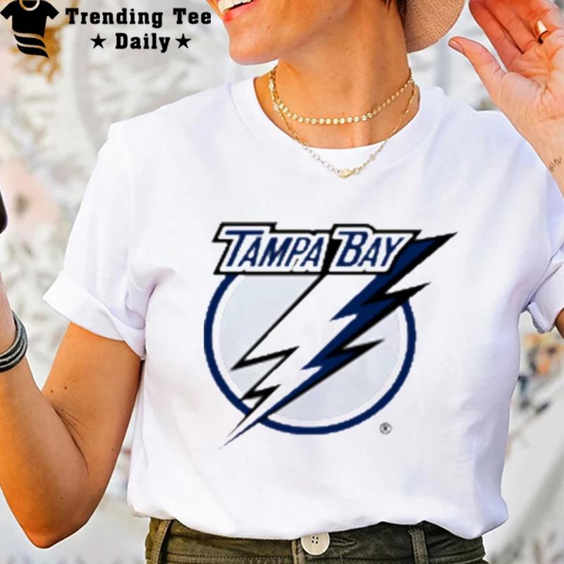 Fan'tics Brand White Tampa Bay Lightning Team Primary Logo Graphic T-Shirt