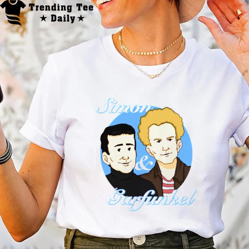 Fanmade Simon & Garfunkel Folk Rock Duo Paul Simon Art Garfunkel T-Shirt