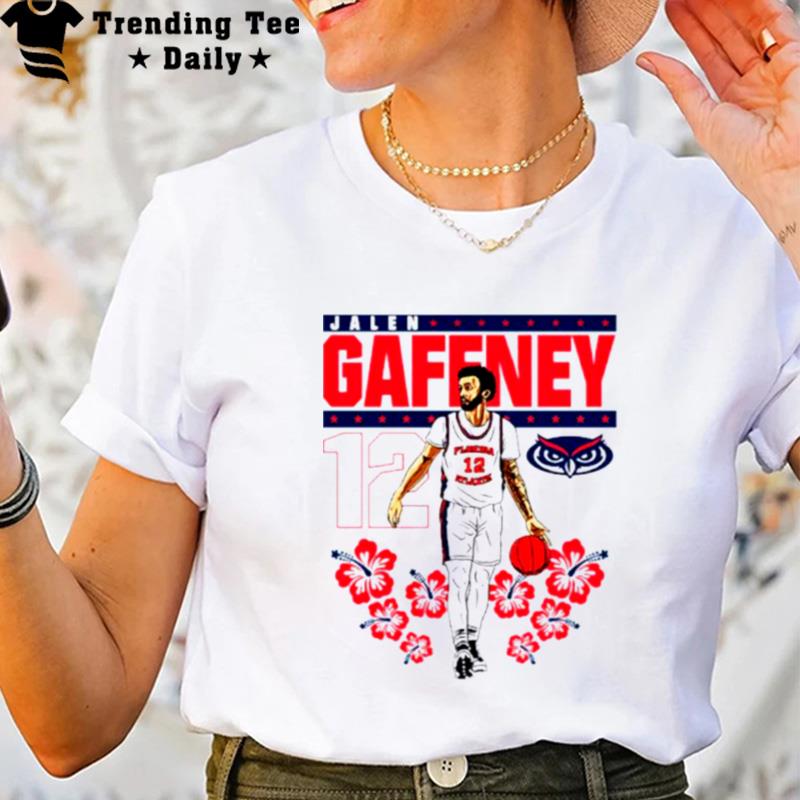 Fau Owk Ncaa Men's Basketball Jalen Gaffney Illustration T-Shirt