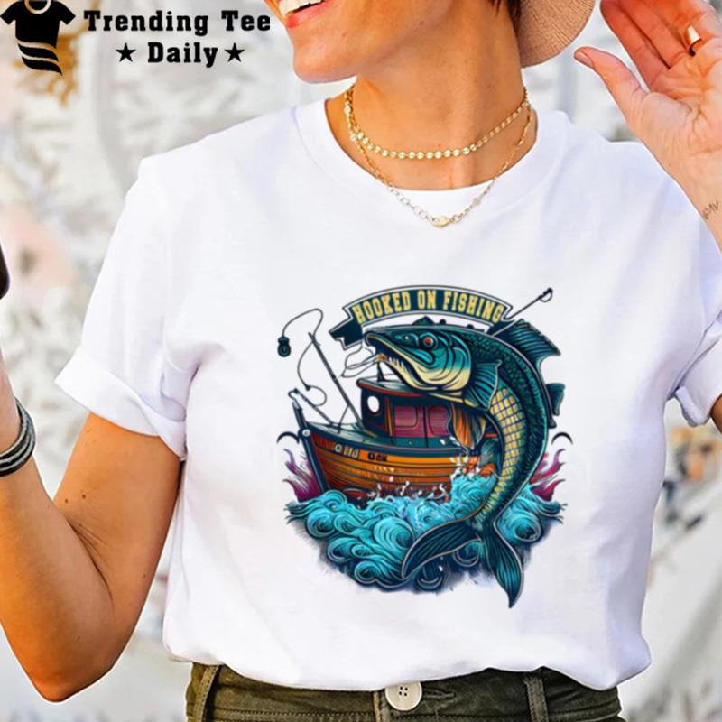 Fav Hobby Hooked On Fishing T-Shirt