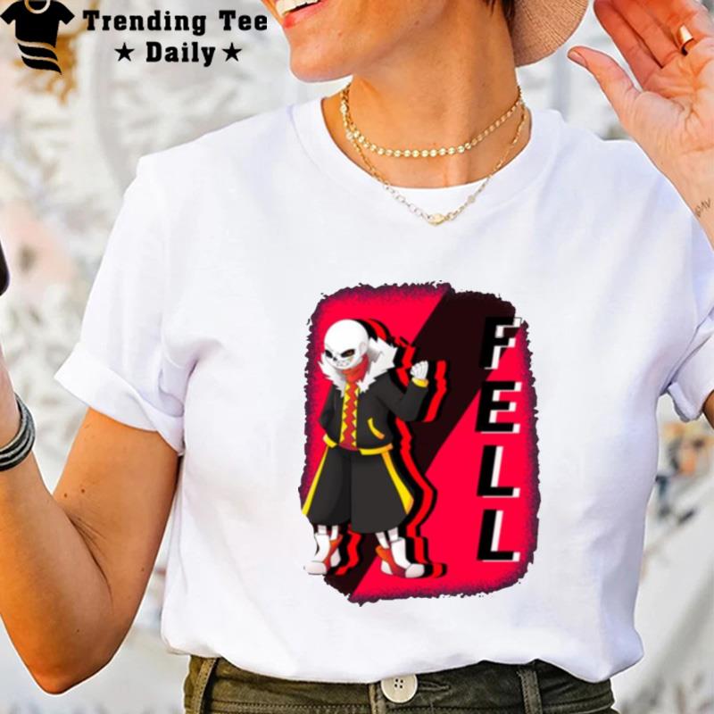 Fell Sans Underfell Red Graphic Undertale T-Shirt