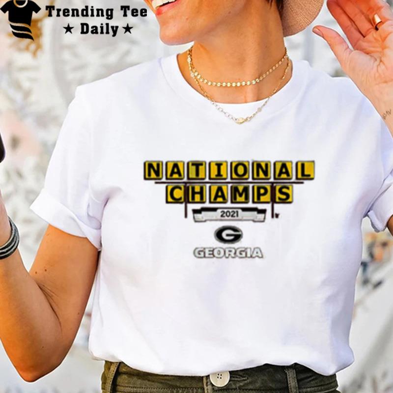 Georgia Football n'tional Champs Sign T-Shirt