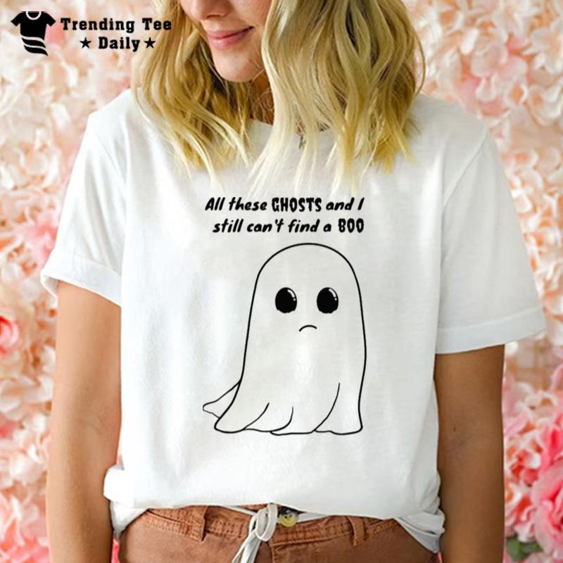 Ghost Dad Joke Halloween Single Dad T-Shirt