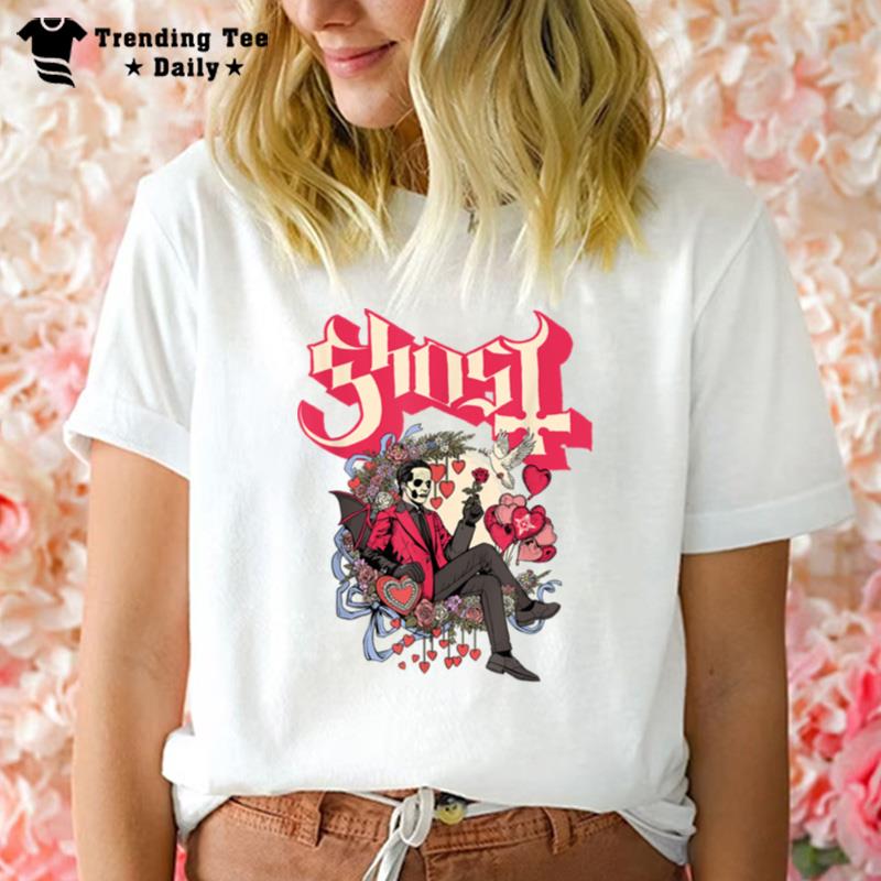 Ghost Papa Cupid Valentine's Day T-Shirt