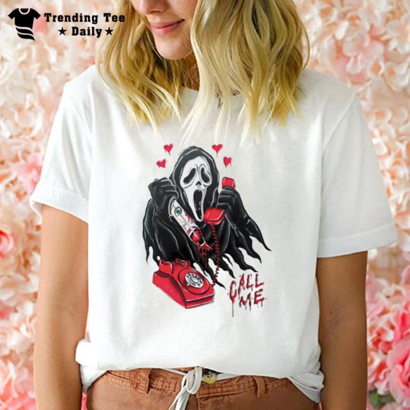 Ghostface Call Me Halloween T-Shirt