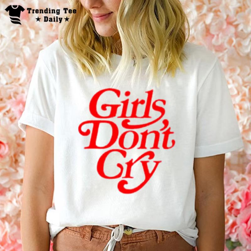 Girls Dont Cry Trendy Word On Back T-Shirt