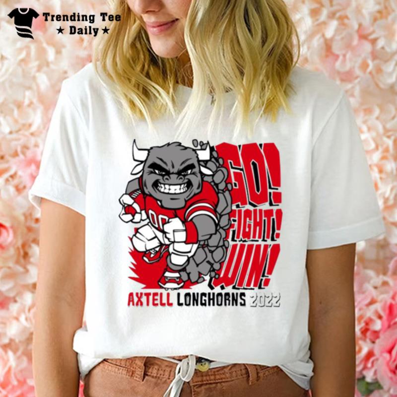 Go Fight Win Axtell Longhorns Football 2022 T-Shirt