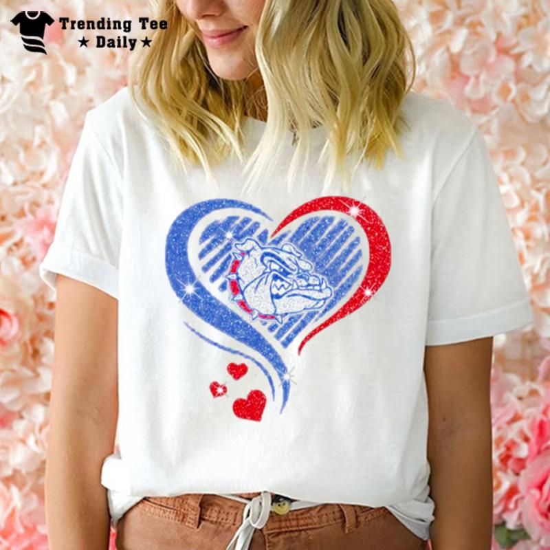 Gonzaga Bulldogs Basketball Love Heart DI'mond 2023 Ncaa T-Shirt