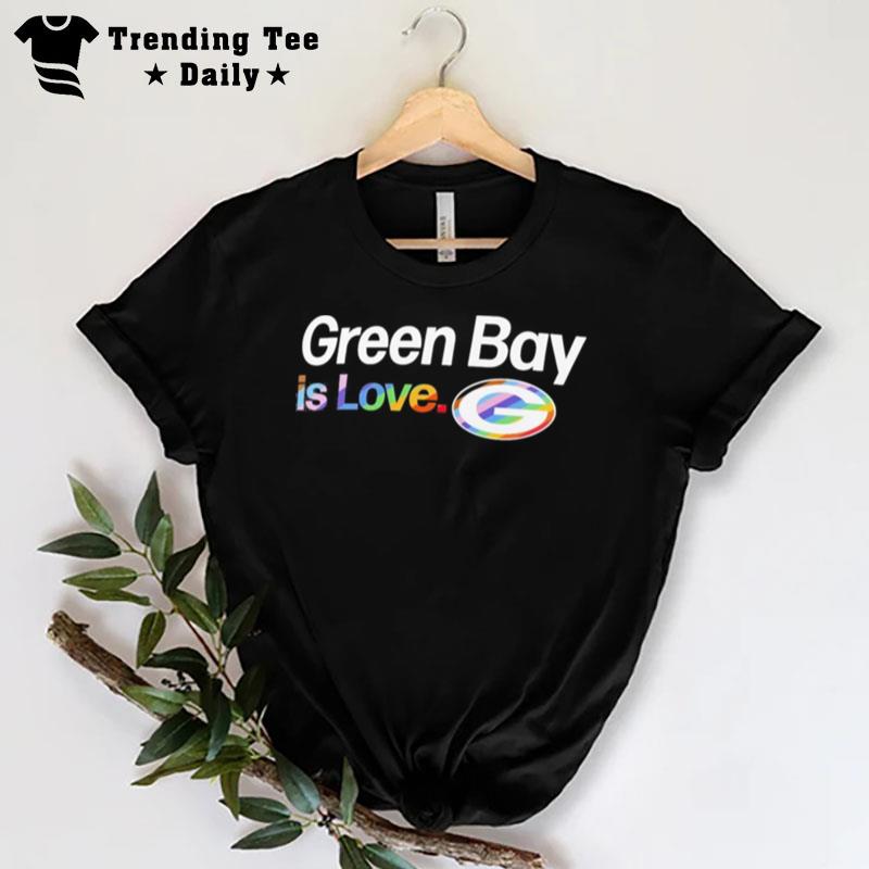 Green Bay Packers Is Love City Pride Team Logo T-Shirt