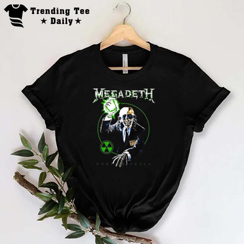 Green Lamp Rust In Peace Mega Deth Rock Metal T-Shirt