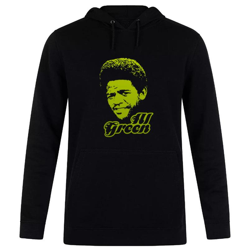 Green Portrait Al Green Hoodie