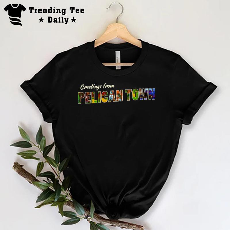 Greetings From PeliCan'town Stardew Valley Retro Postcard T-Shirt