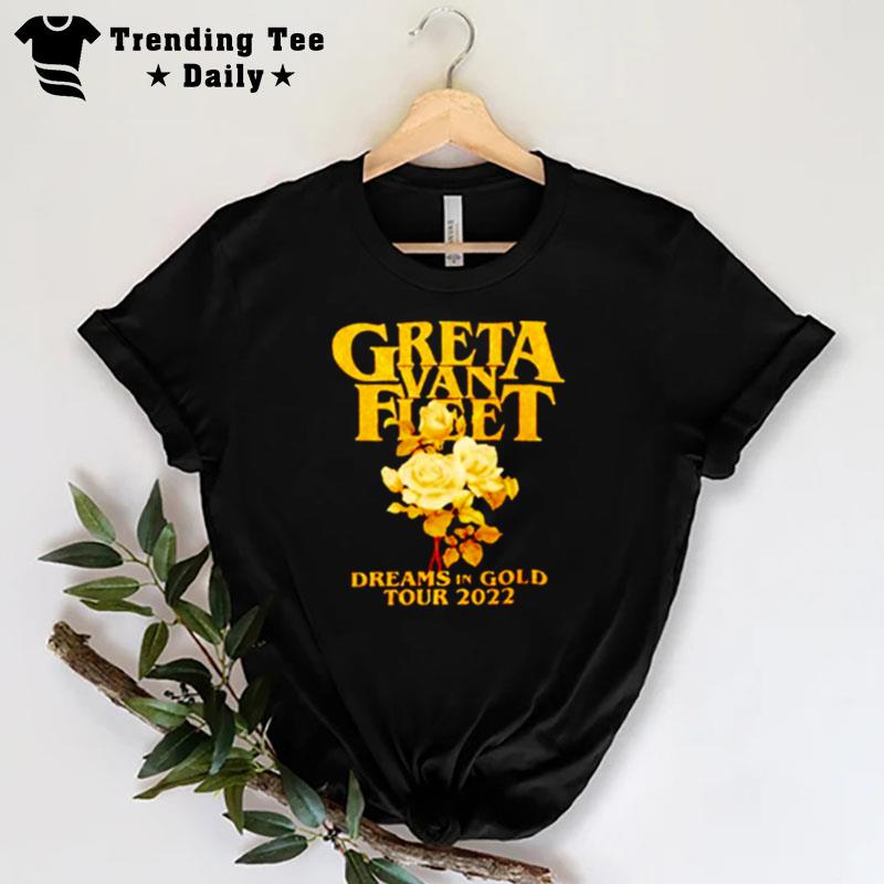 Greta Van Fleet Dreams In Gold Tour 2022 T-Shirt