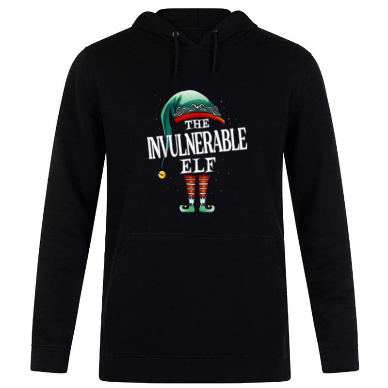 Invulnerable Elf Christmas Group Xmas Pajama Party Hoodie