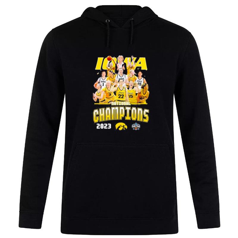 Iowa Hawkeyes Team 2023 Ncaa Women's Basketball n'tional Champions Hoodie