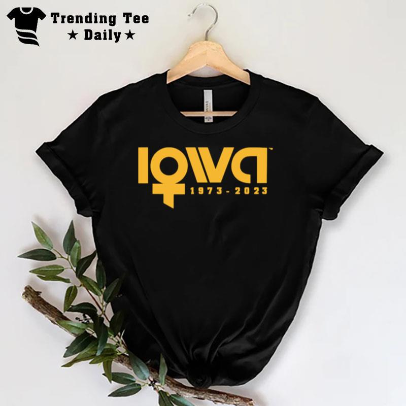 Iowa Hawkeyes Women's Athletics 50 Years 2023 T-Shirt