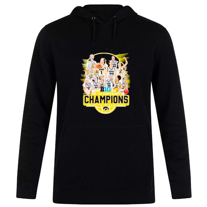 Iowa Hawkeyes Women's Basketball 2023 Big Ten Conference Champions Hoodie