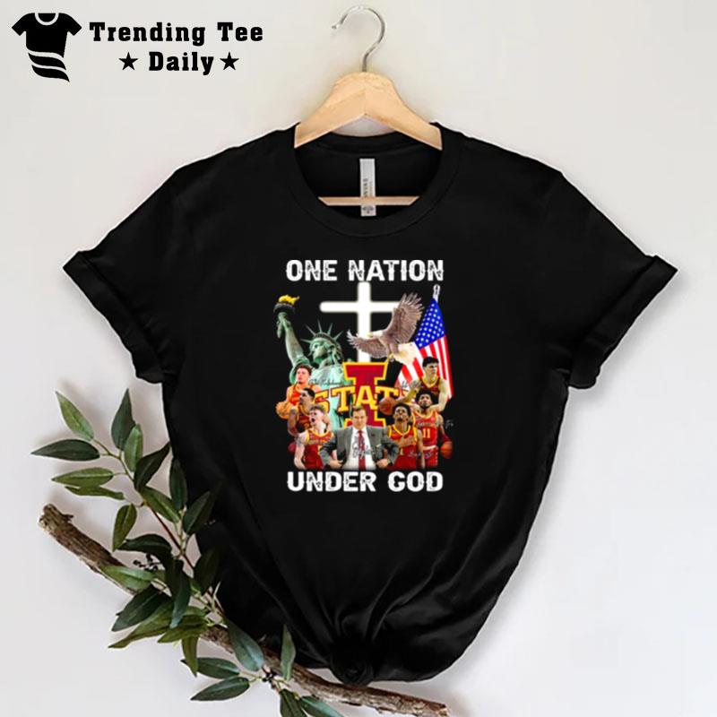 Iowa State Basketball One n'tion Under God Sign'tures T-Shirt