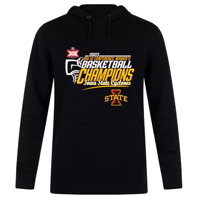 Iowa State Cyclones Blue 84 2023 Big 12 Women's Basketball Conference Tournament Champions Locker Room Hoodie