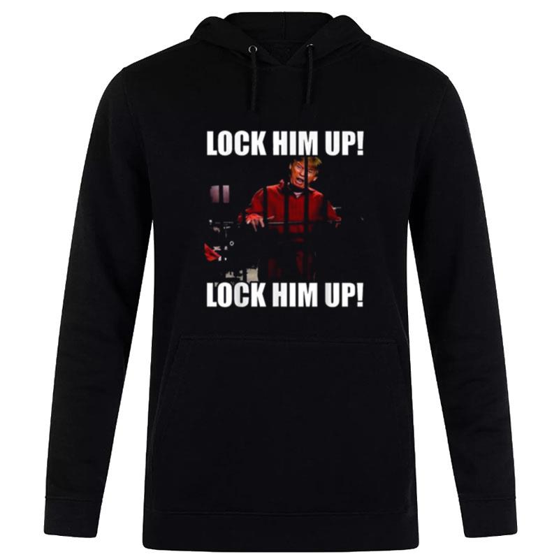 Lock Him Up Trump Orange Jumpsui Hoodie