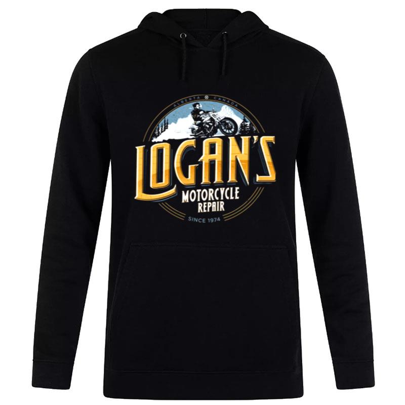 Logan's Motorcycle Repair Logo Since 1974 Hoodie