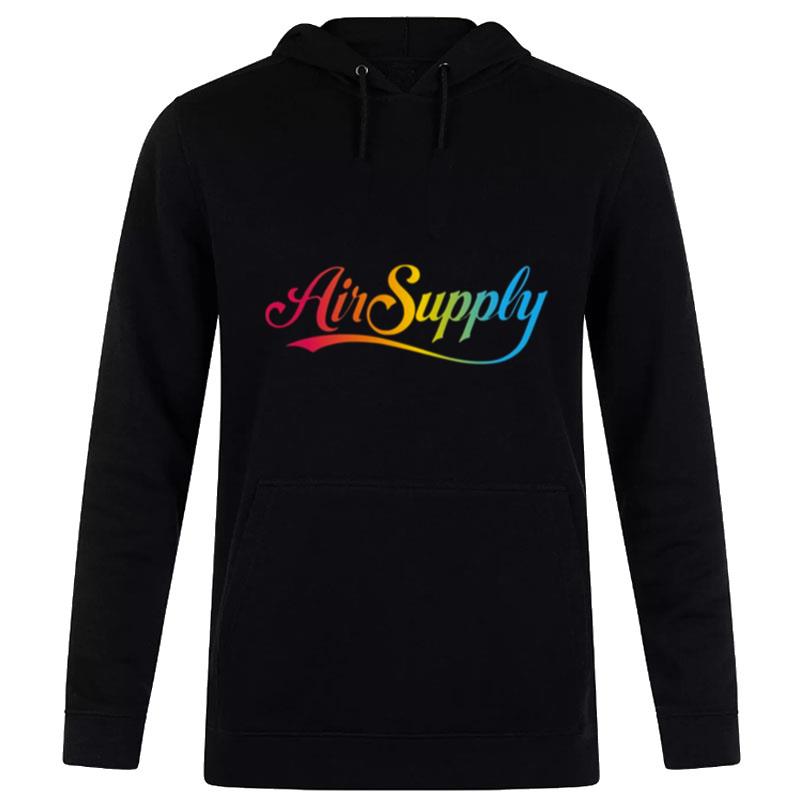 Logo Air Supply Rainbow Tex Hoodie