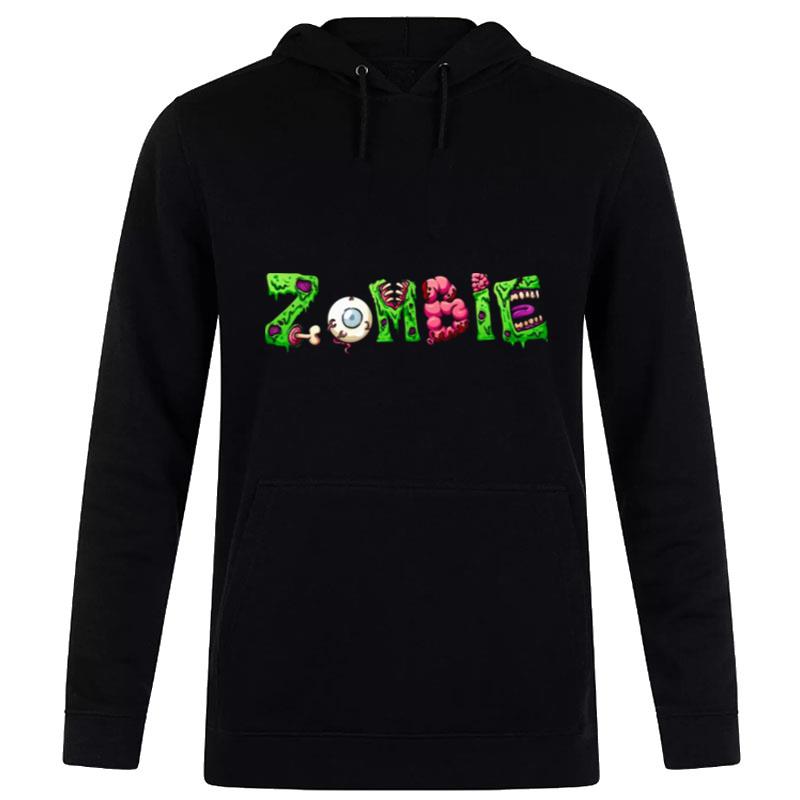 Logo Doodle Zombies Love Brains Hoodie