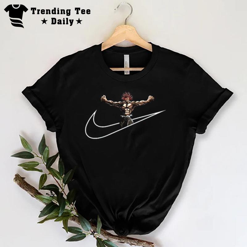 Logo For Otaku Gym And Fitness For Training Yujiro Hanma Nike Mashup T-Shirt