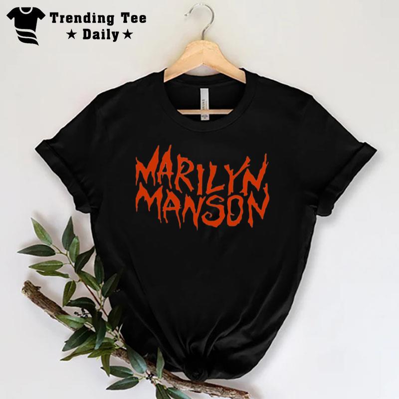 Logo Marilyn Manson Uncle Glam Rocker T-Shirt