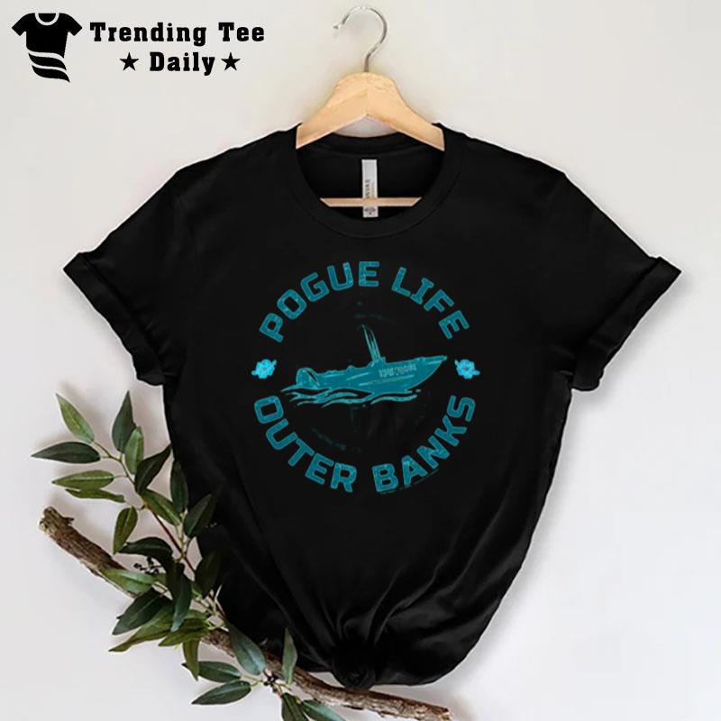 Logo Outer Banks Pogue Life Boat Silhouette T-Shirt