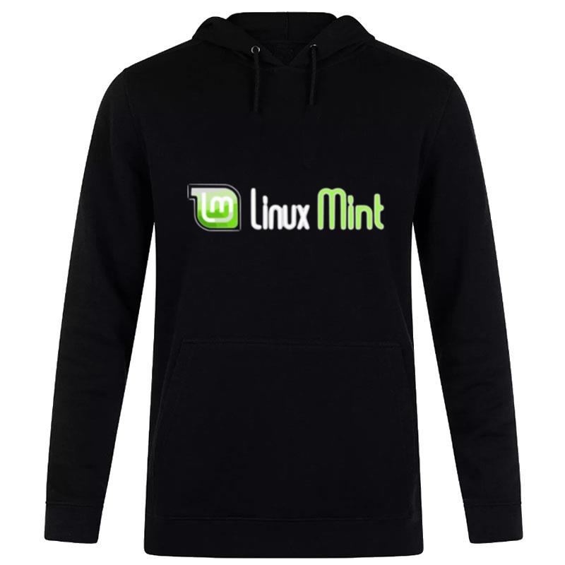 Logo Text Linux Min Hoodie