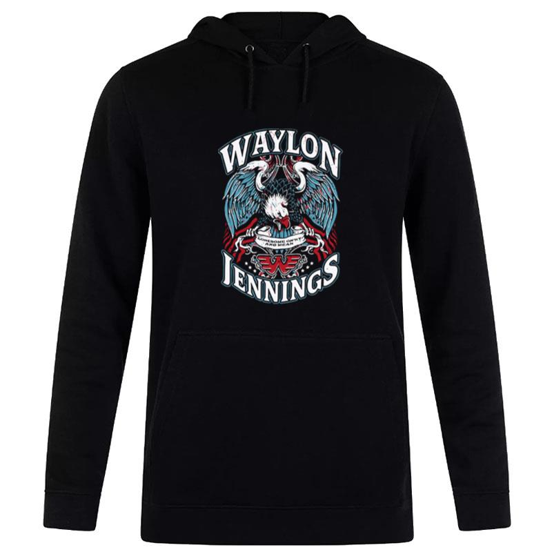 Lonesome On Ry And Mean Waylon Jennings Hoodie