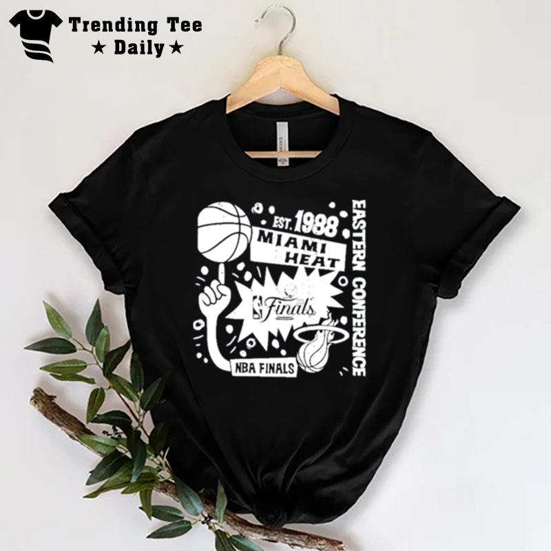 MI'mi Heat 2023 Nba Finals Flowy Off Shoulder T-Shirt