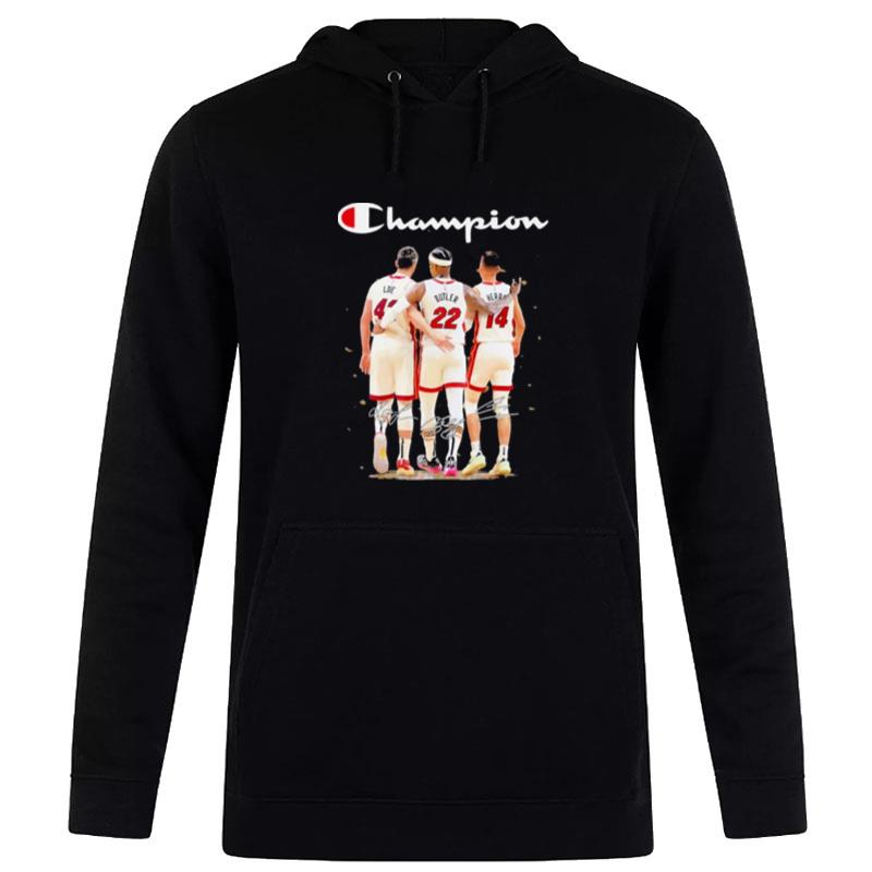 MI'mi Heat Love Butler And Herro Champions 2023 Sign'tures Hoodie