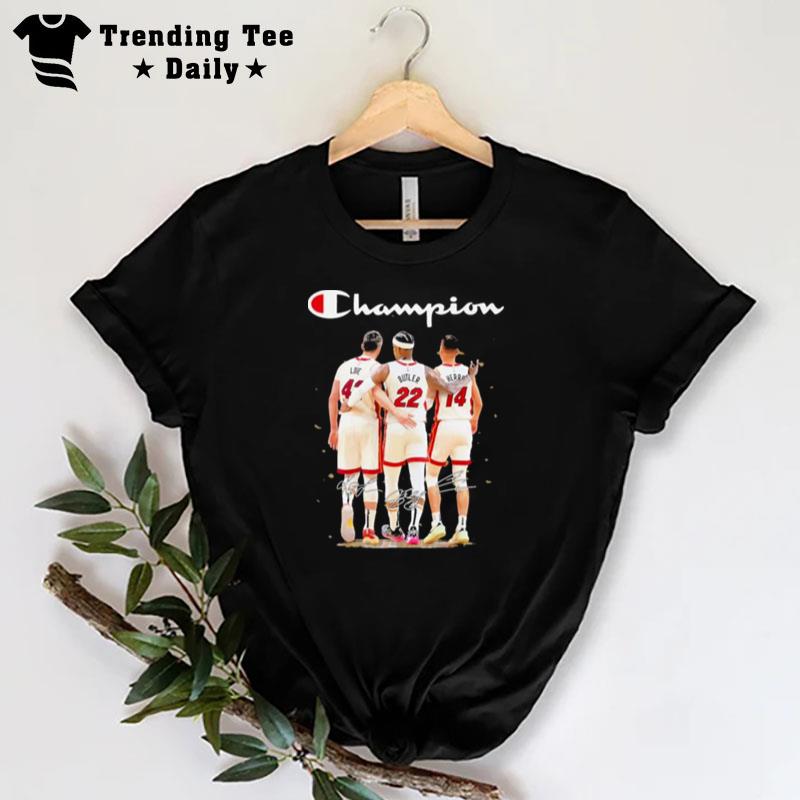 MI'mi Heat Love Butler And Herro Champions 2023 Sign'tures T-Shirt