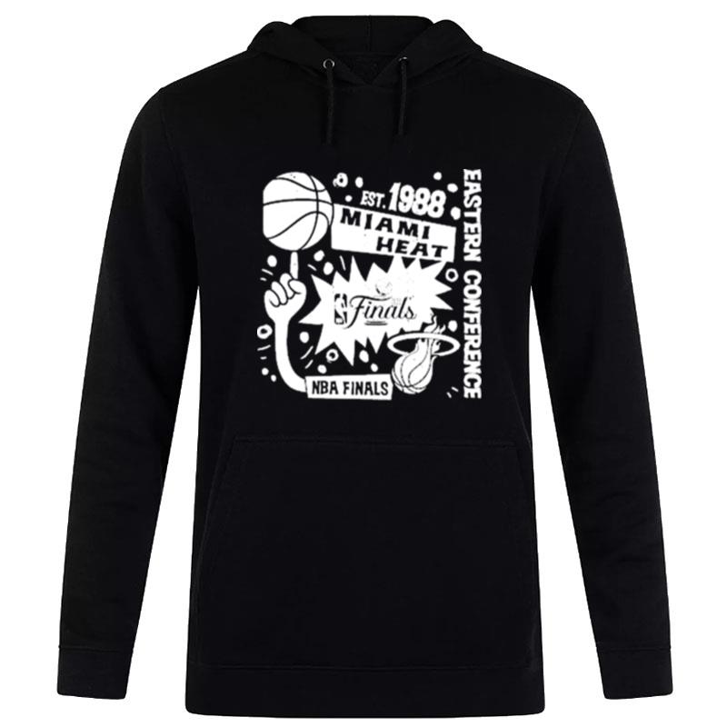 MI'mi Heat Women's 2023 Nba Finals Flowy Off Shoulder Hoodie