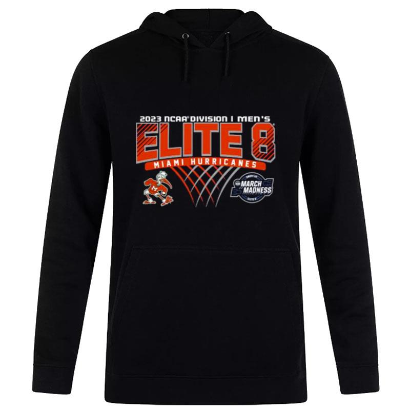 MI'mi Hurricanes 2023 Ncaa Division I'men's Basketball Elite Eigh Hoodie