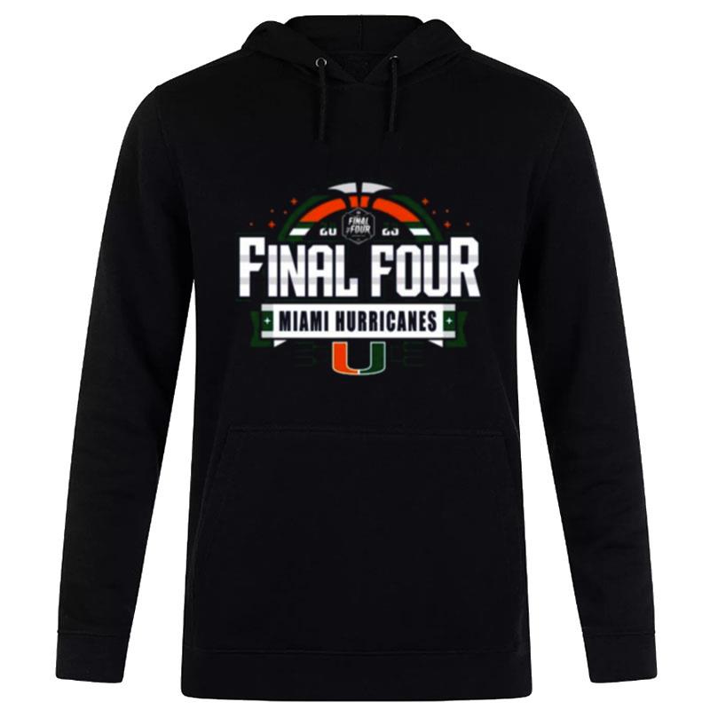 MI'mi Hurricanes 2023 Ncaa Men's Basketball Tournament March Madness Final Four Go Bold Hoodie